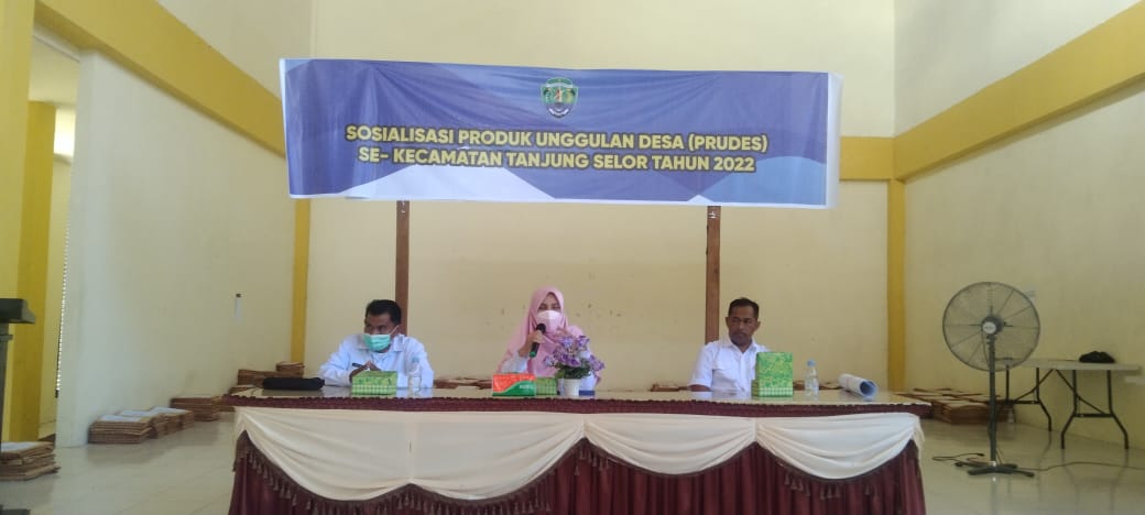 Sosialisasi produk unggulan desa (PRUDES) untuk desa se- kecamatan Tanjung selor.